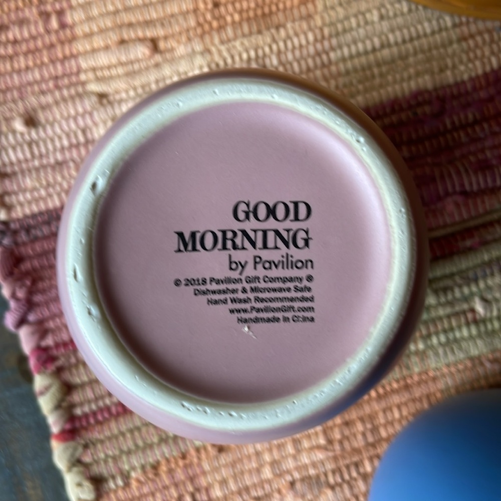 Good Morning Mug Set - Pink and Blue - Picture 3 of 7